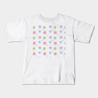 Rainbow Stars Pattern Kids T-Shirt